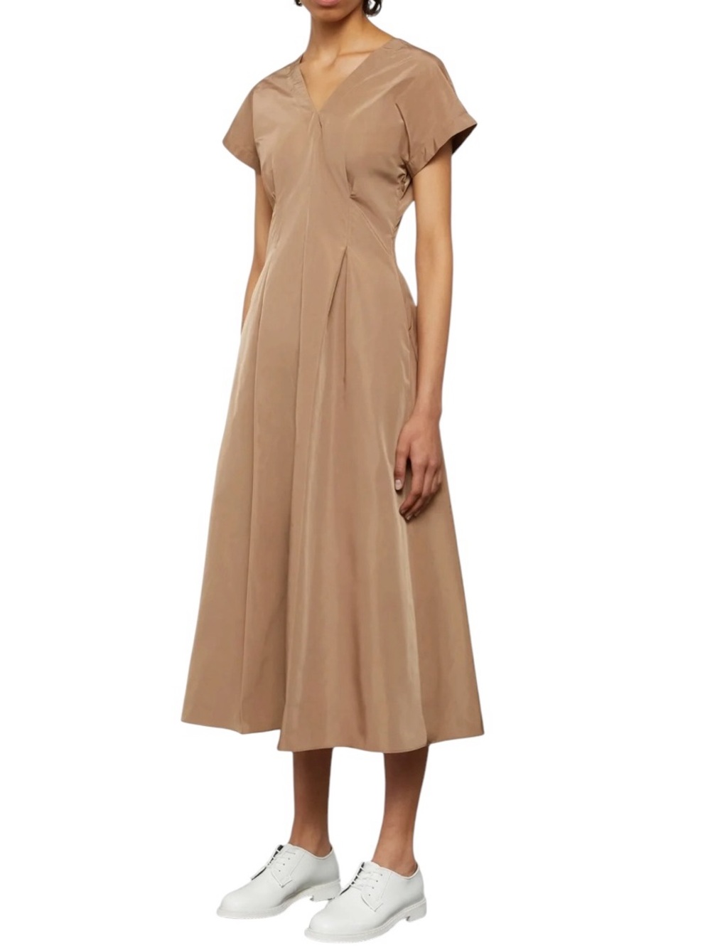 Aspesi bright orange cotton fit & flare midi dress size S excellent condition - Picture 2 of 16